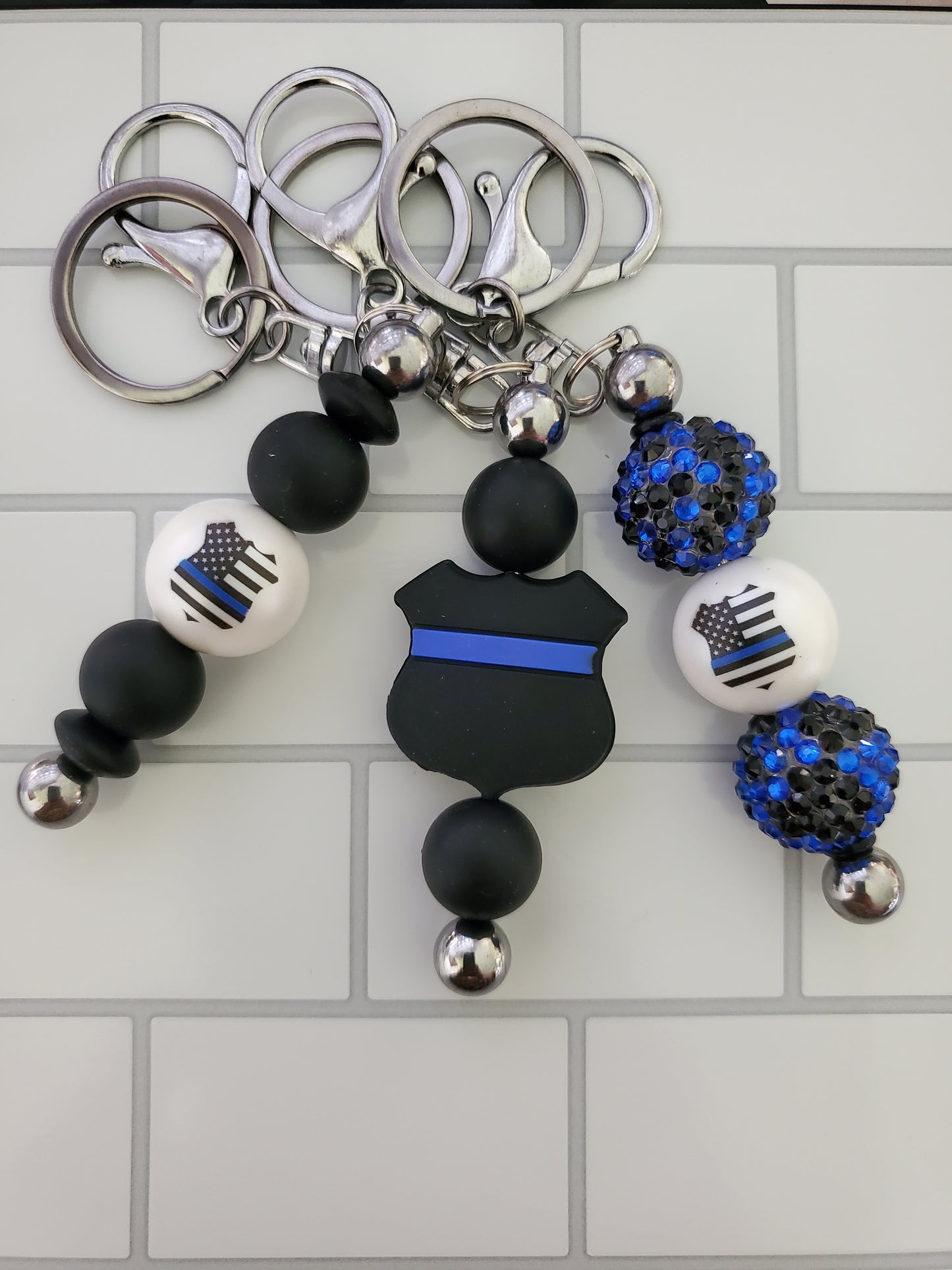 Blue Line Keychain- Blue Line Badge
